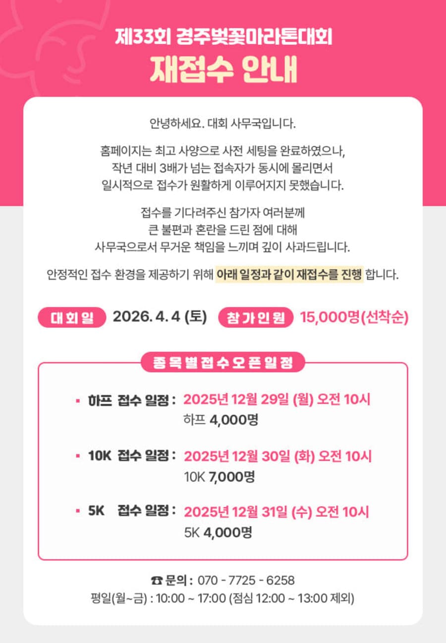 제33회 경주벚꽃마라톤대회